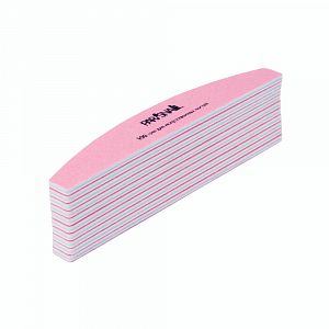 Набор пилок для ногтей лодочка розовая 100/180 грит